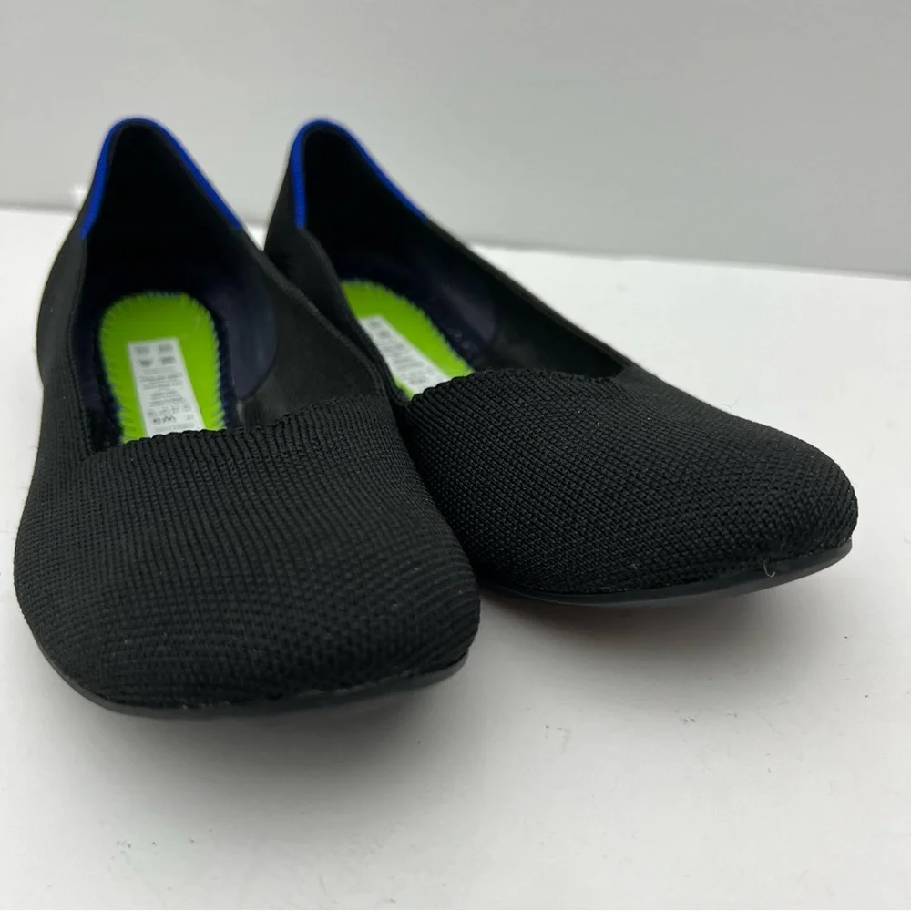 Rothys Round Toe Black Flats